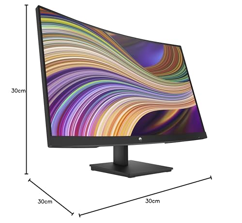 HP V27c G5- Monitor de 27" Full HD (1920 x 1080, 75Hz, 5ms, 16:9, AMD FreeSync, Low Blue Light, HDMI, VGA, DisplayPort, Joypad OSD, Antirreflejo, Pantalla curva, Inclinación Ajustable) Negro