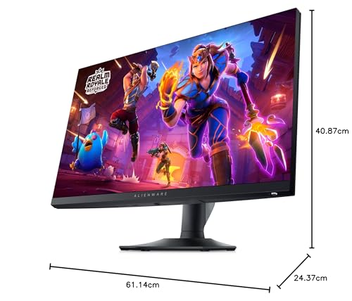 Alienware AW2724HF 27" Full HD (1920x1080) Monitor Gaming, 360Hz, Fast IPS, 0.5ms, AMD FreeSync Premium, VESA AdaptiveSync, 99% sRGB, HDR 10, 2x DisplayPort, HDMI, 5x USB, 3 Años de Garantía