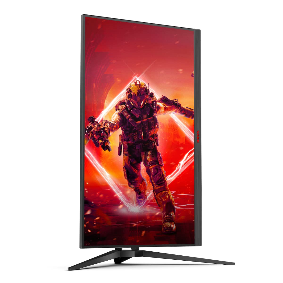 AOC AGON AG275QXN - Monitor QHD de 27 gaming, 165 Hz, 1 ms, HDR400, FreeSync Premium (2560 x 1440, HDMI, DisplayPort, USB Hub), Negro/Rojo