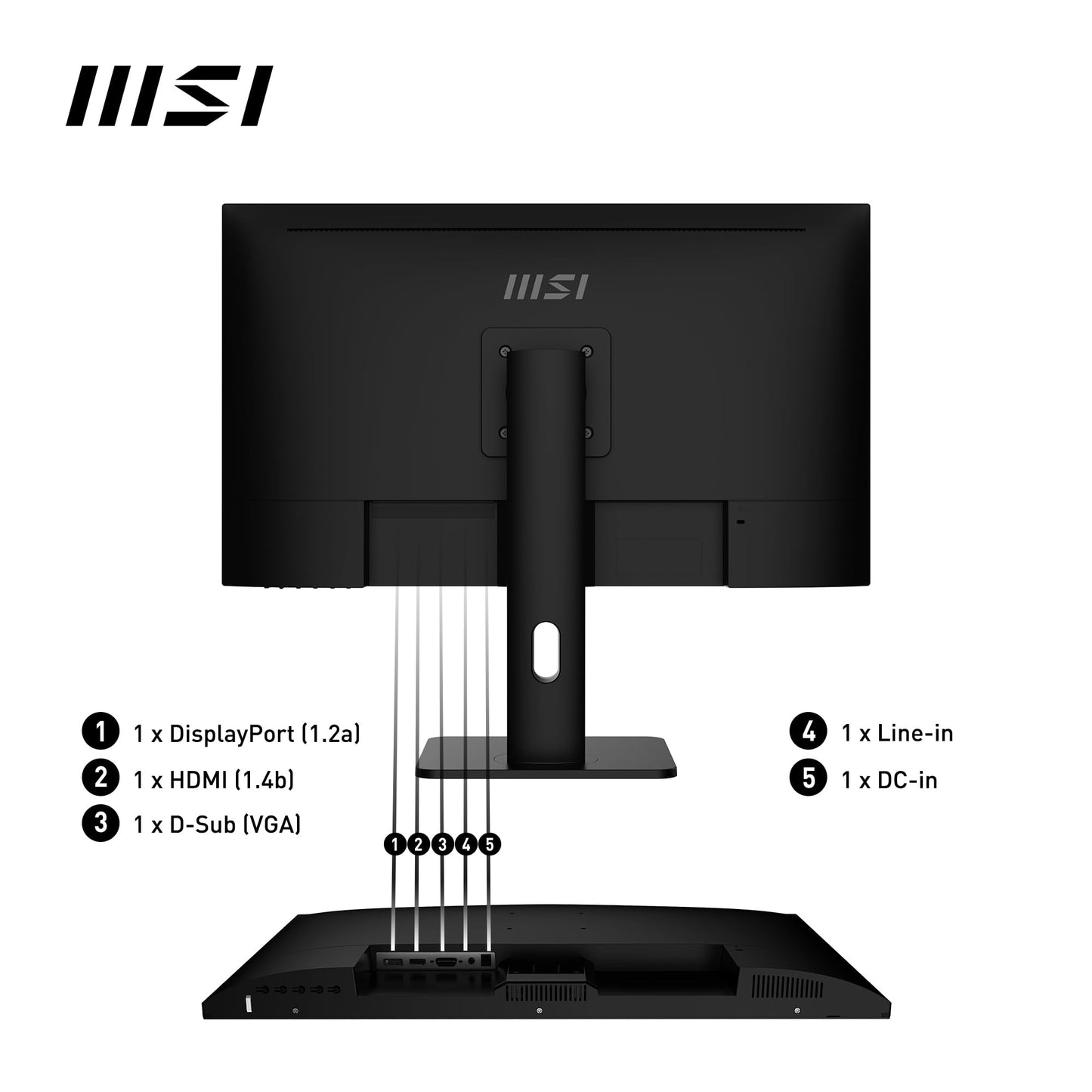 MSI PRO MP273AP Monitor de Oficina 27” Full HD - Panel IPS 1920 x1080, 100 Hz,Confort Ocular, Montaje VESA, Altavoces Integrados, Soporte Display Kit, Regulable 4 Direcciones
