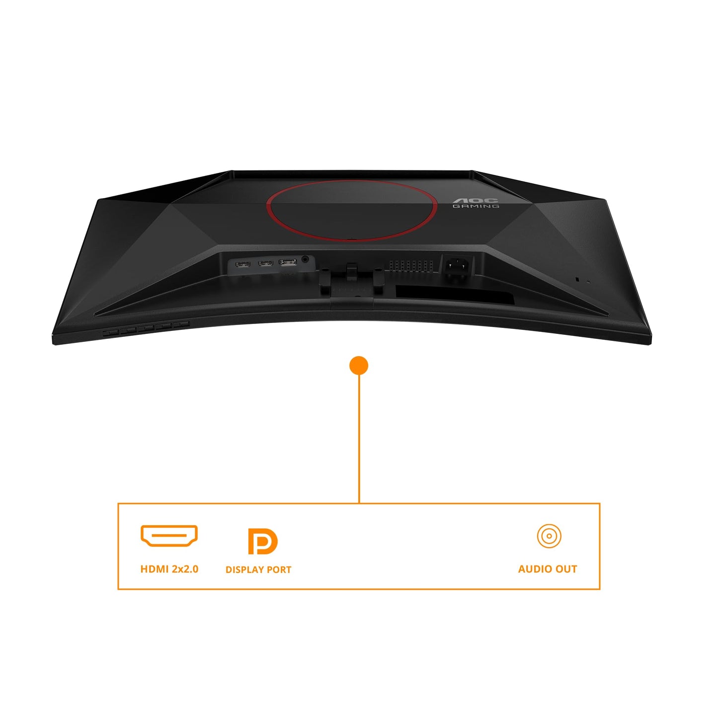 AOC C27G42E Monitor Gaming 27" FHD Curvo, 180 Hz, VA, 1 ms GtG, HDR10, Freesync Prem., Blue Light, Altavoces (1920x1080, 2X HDMI 2.0, 1x DisplayPort 1.4) Negro