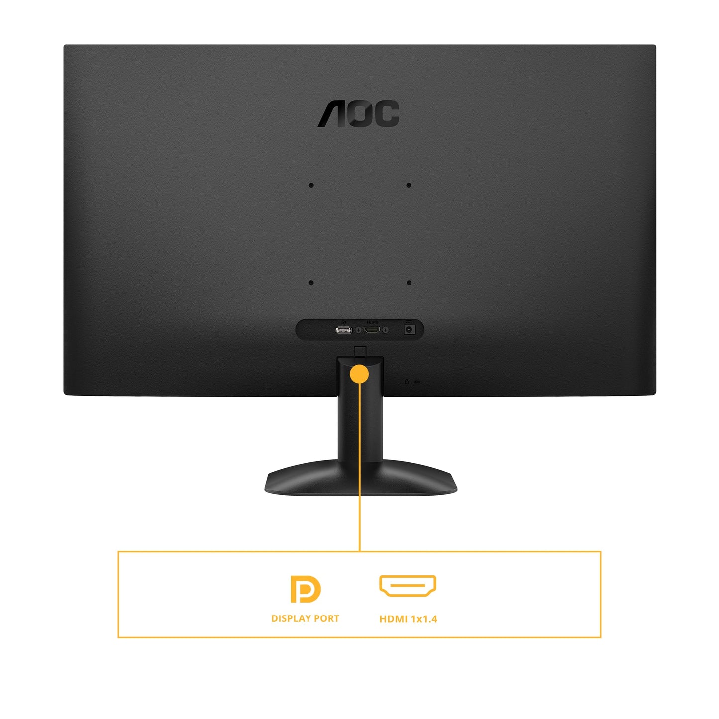AOC Monitor QHD Q27B35E de 27 Pulgadas, 75 Hz, IPS, 1 ms MPRT, sincronización adaptativa, HDR10 2560 x 1440, HDMI 1 x 1.4, DP 1 x 1.4, Negro, 27 Inch QHD IPS, No Altavoces