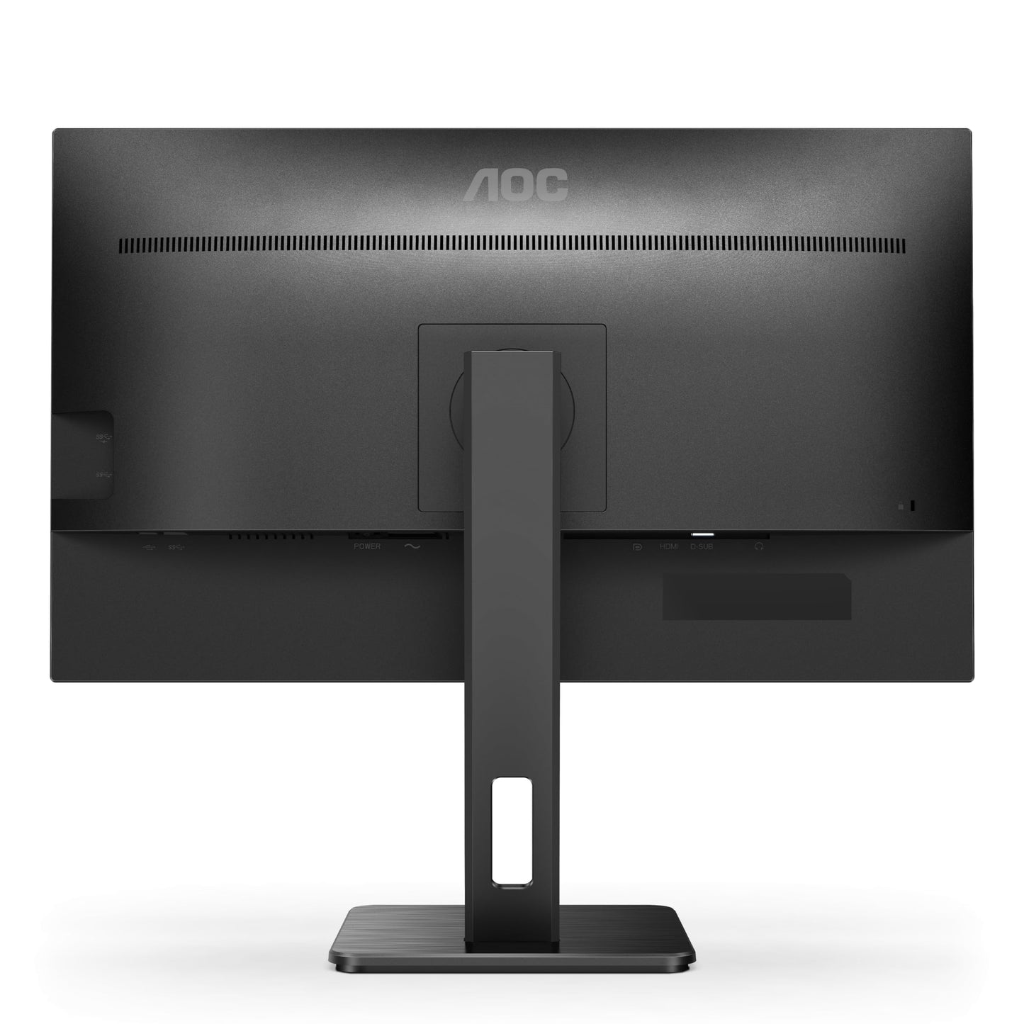 AOC 27P2Q Monitor 27 Pulgadas FHD, 75Hz, IPS, 4 ms GtG, Adaptive Sync., Altura ajustable, Altavoces (1920x1080, 1x HDMI 1.4, 1x DP 1.2, USB-Hub), Negro