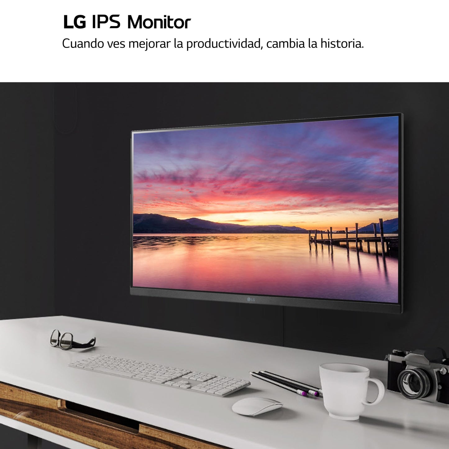 LG 27MR400-B - Monitor Full HD, 27 Pulgadas, IPS 1000:1, 1920x1080, HDMIx1, AMD FreeSync, Clasificación E, Sin Altavoz, Pantalla Ergonómica, Negro