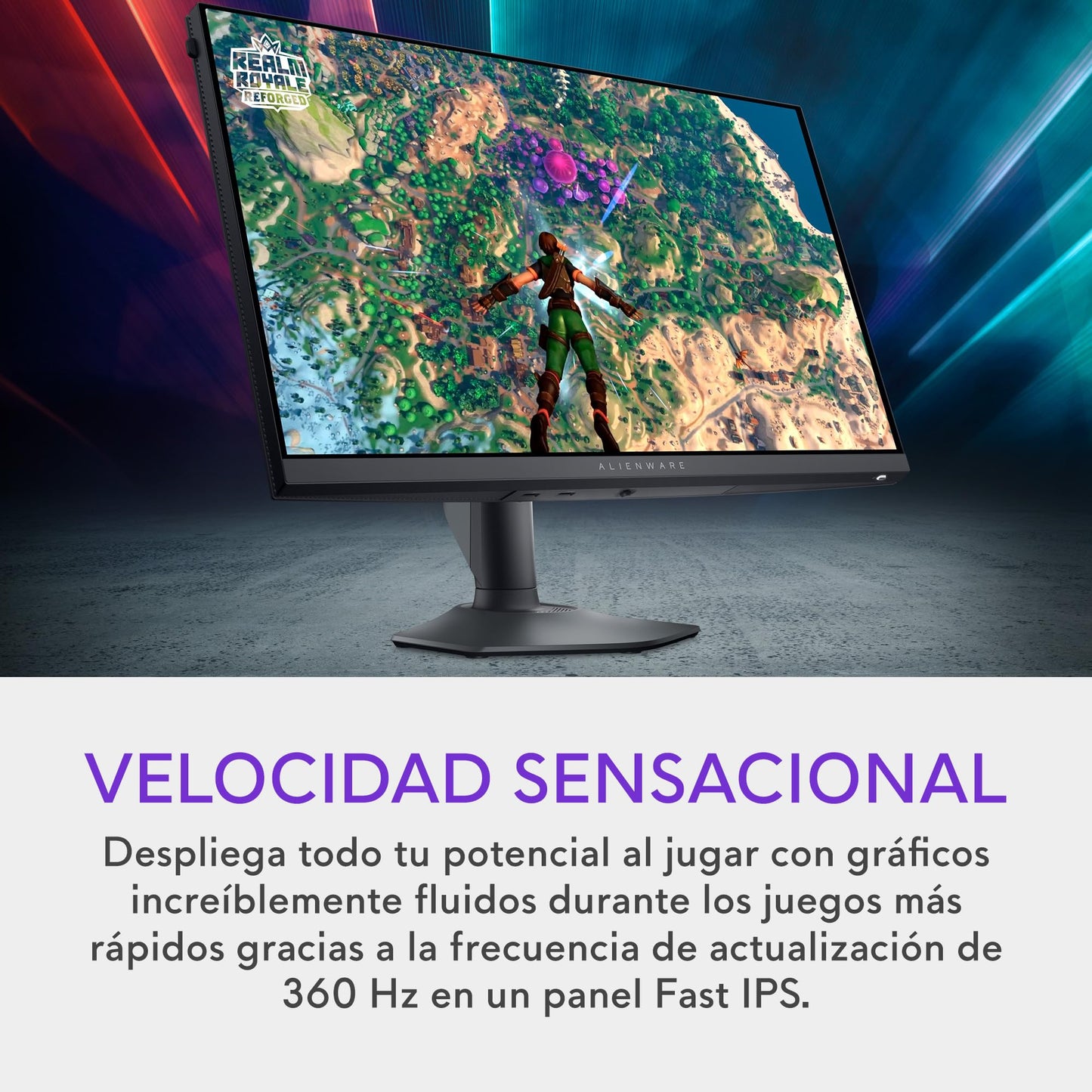 Alienware AW2724HF 27" Full HD (1920x1080) Monitor Gaming, 360Hz, Fast IPS, 0.5ms, AMD FreeSync Premium, VESA AdaptiveSync, 99% sRGB, HDR 10, 2x DisplayPort, HDMI, 5x USB, 3 Años de Garantía