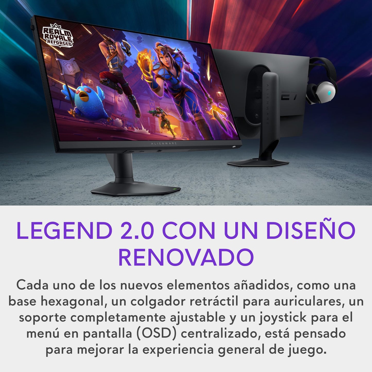 Alienware AW2724HF 27" Full HD (1920x1080) Monitor Gaming, 360Hz, Fast IPS, 0.5ms, AMD FreeSync Premium, VESA AdaptiveSync, 99% sRGB, HDR 10, 2x DisplayPort, HDMI, 5x USB, 3 Años de Garantía