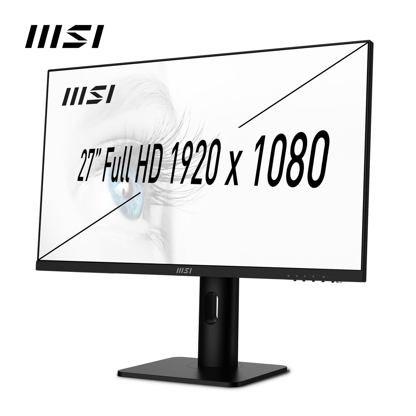 MSI PRO MP273AP Monitor de Oficina 27” Full HD - Panel IPS 1920 x1080, 100 Hz,Confort Ocular, Montaje VESA, Altavoces Integrados, Soporte Display Kit, Regulable 4 Direcciones