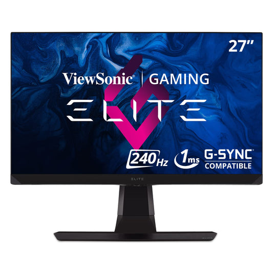 ViewSonic Elite XG270 Monitor Gaming 27" Full HD, Panel IPS, 1 ms, 240 Hz, FreeSync, iluminación RGB, Altura Ajustable, Negro