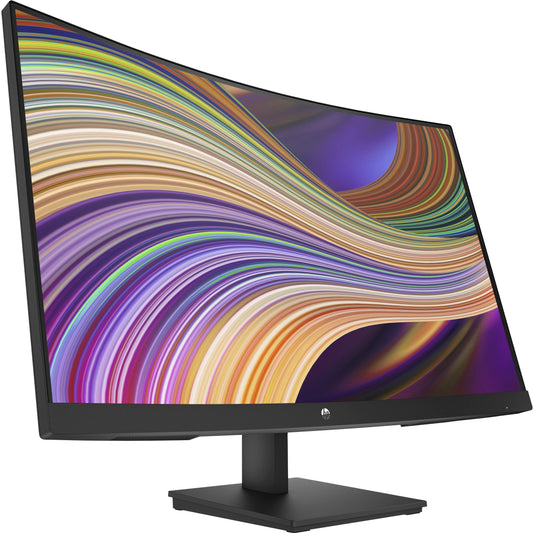 HP V27c G5- Monitor de 27" Full HD (1920 x 1080, 75Hz, 5ms, 16:9, AMD FreeSync, Low Blue Light, HDMI, VGA, DisplayPort, Joypad OSD, Antirreflejo, Pantalla curva, Inclinación Ajustable) Negro